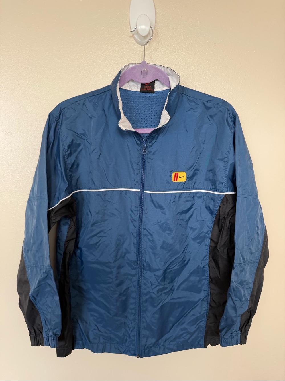 NIKE Vintage Steel Blue Windbreaker Jacket